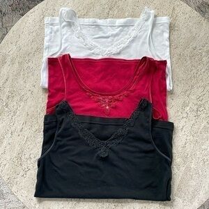 Nordstrom Intimates tank tops L bundle of 3